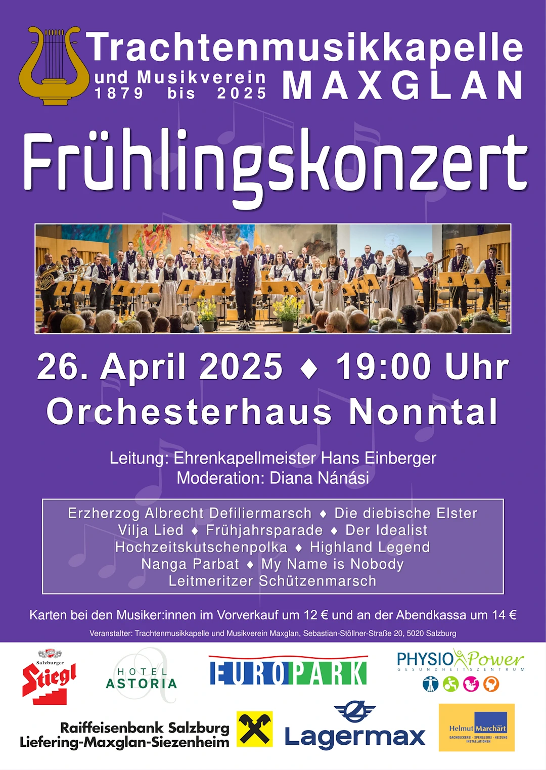 Plakat Einladung Frühlingskonzert